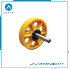 Elevator Parts, Nylon/Cast Iron Elevator Deflector Sheave, Traction Sheave (OS13)